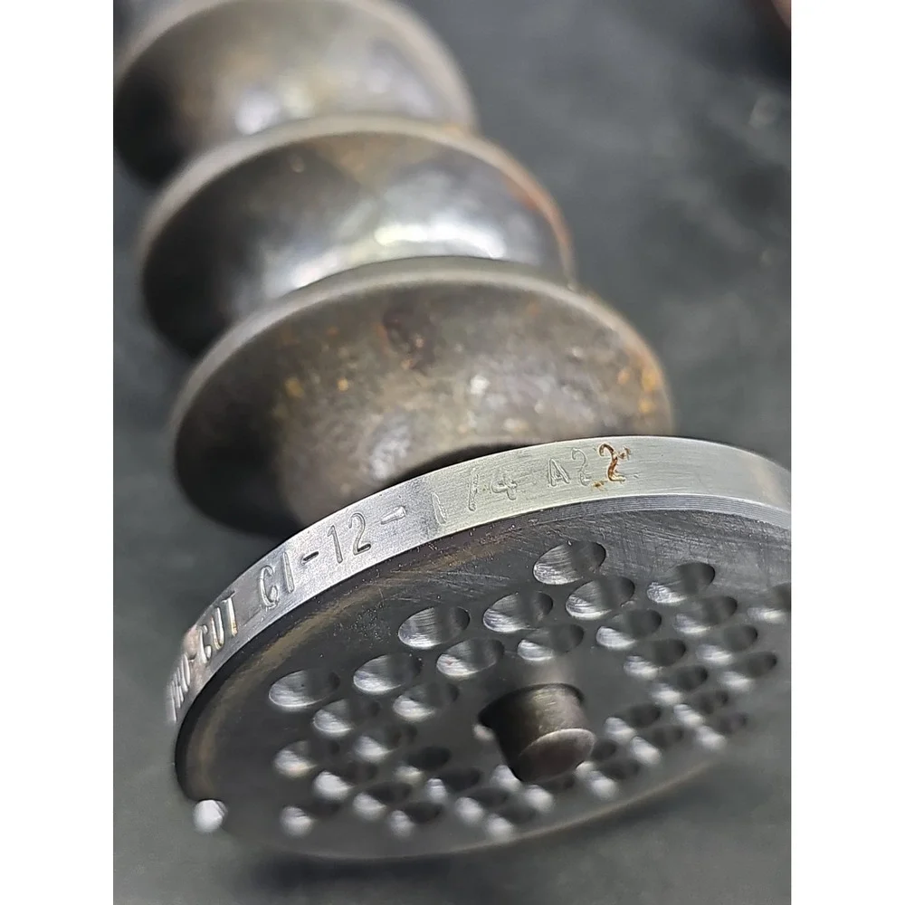 Hobart Size #12 Hub Meat Grinder Attachment Plate Knife Auger Mixer Heavy Duty